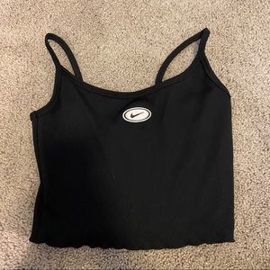 Nike crop top tank black